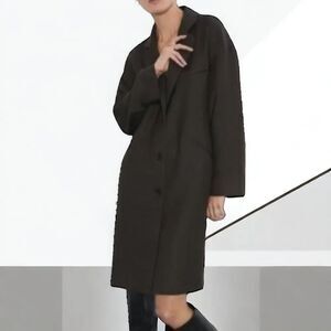 NWT ZARA Minimalist Oversized Over Coat M